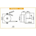 Moteur sans brosse de C.C 12/24V avec diamètre 38 mm X 23 mm